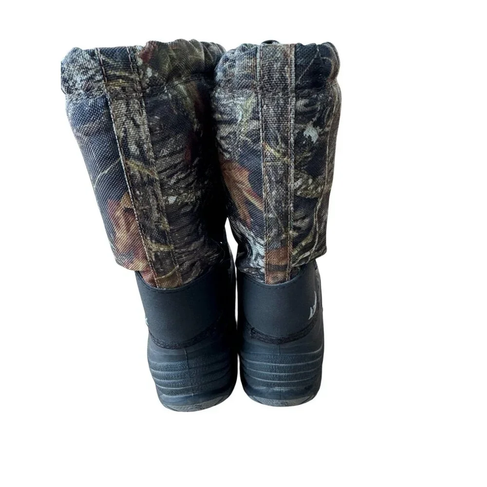 Kamik ROCKET CAMO Waterproof Insulated Snow Boots Sz 3 Outdoor Adjustable Strap